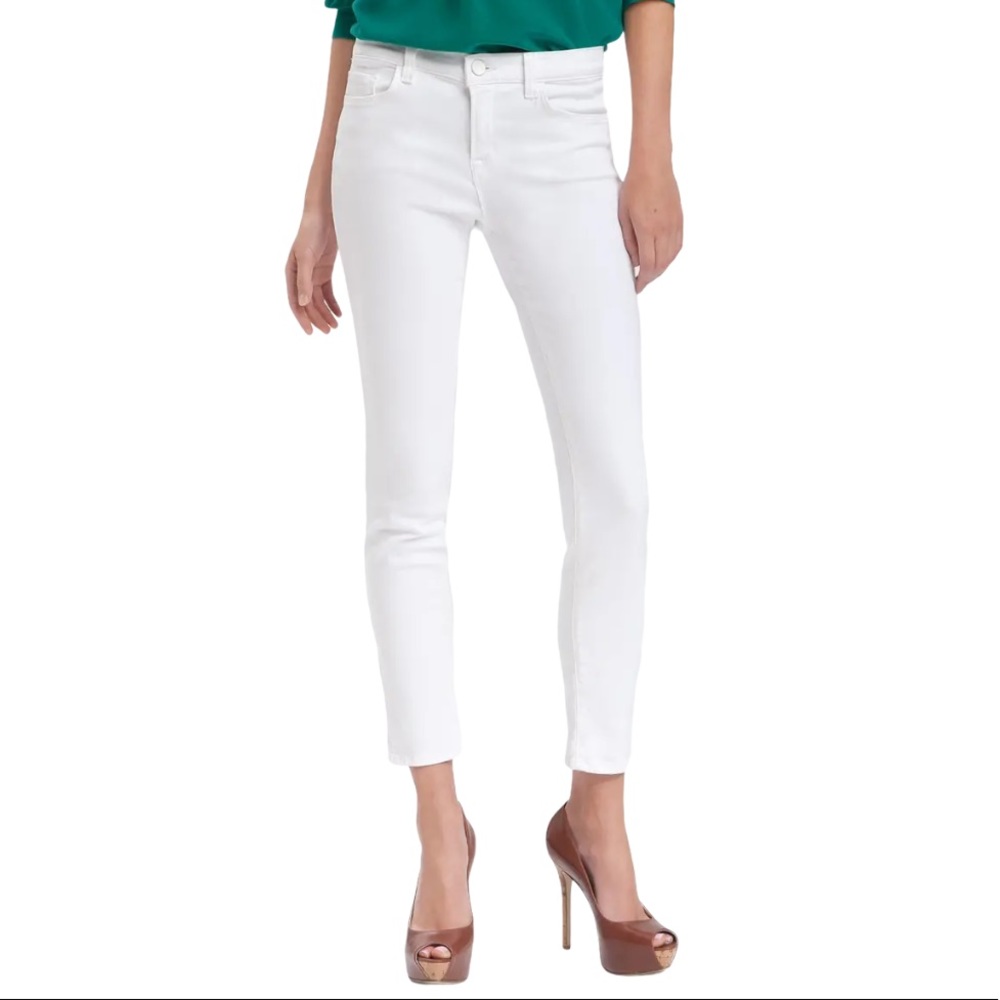 NWT JBrand White Jeans Ankle Midrise Size 32